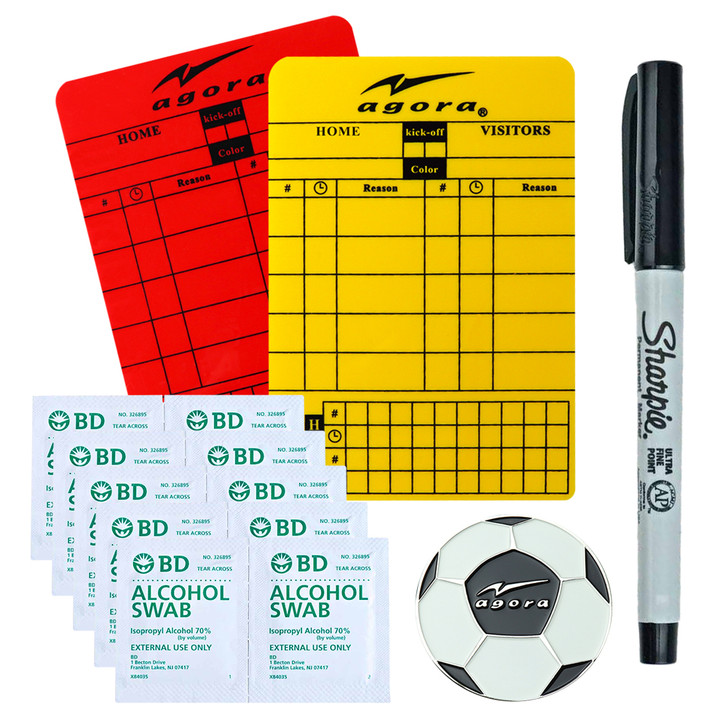 AGORA Write-On Red/Yellow Soccer Referee Card 