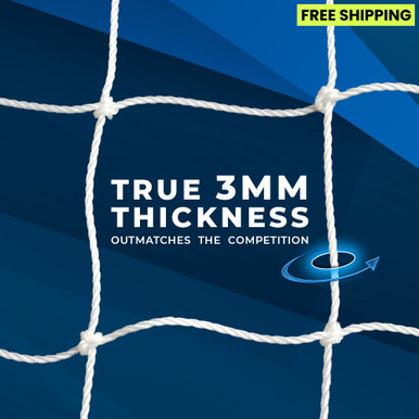 ネット　６ｍ×５，５ｍ 18.5 x 6.5 Replacement Soccer Goal Nets | FORZA Goal