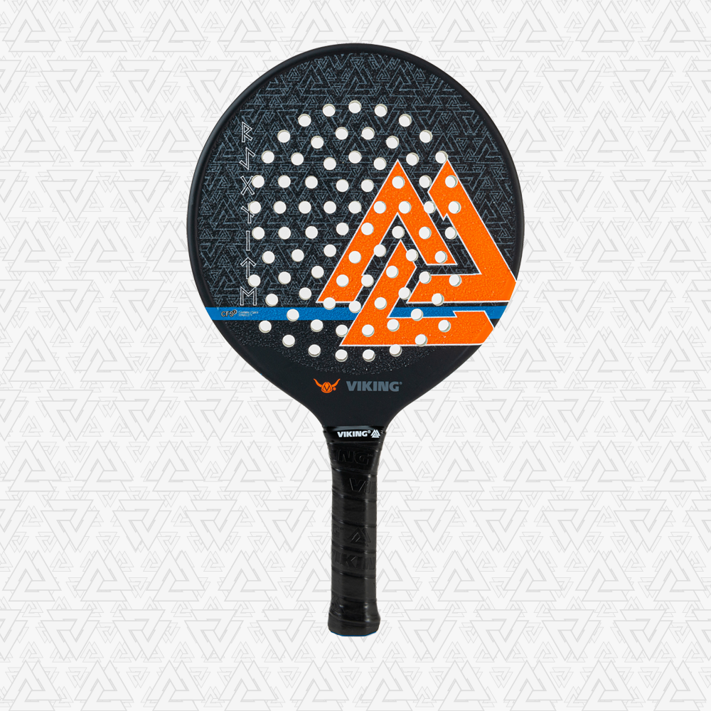Viking Re-Ignite Lite Valknut Blackout Plattform-Tennispaddel – Mit Carbon-Mesh-Felge & CFS, 370 G, 92 M²
