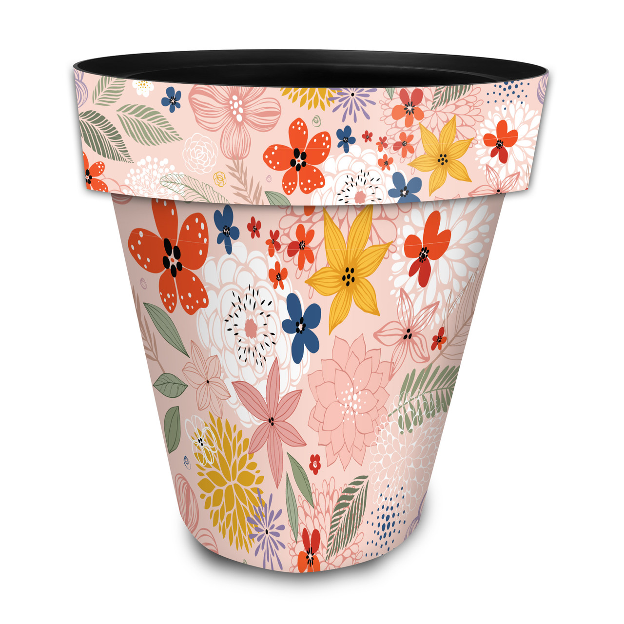 Colorful Flowers Large Planter - Briarwood Lane- Wholesale Partners