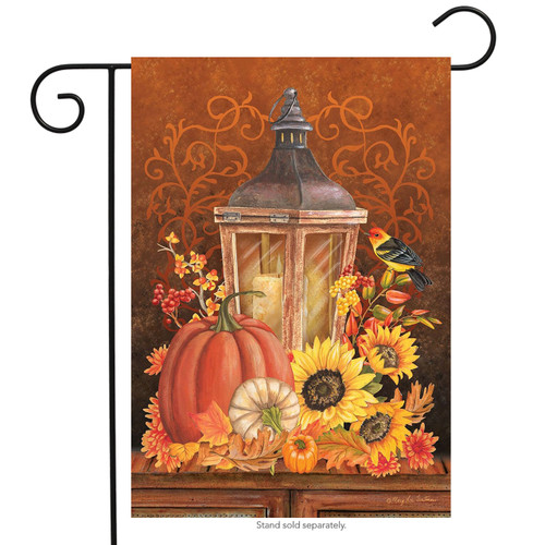 Fall Lantern Garden Flag