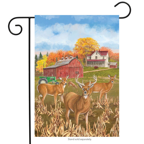 Fall Deer Garden Flag