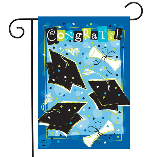 Graduation Garden Flag