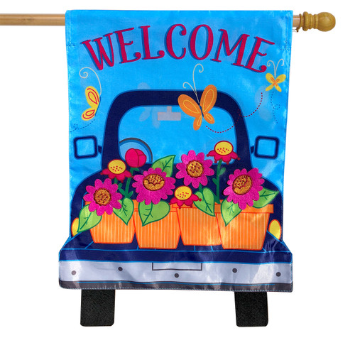 Spring Pickup Applique House Flag