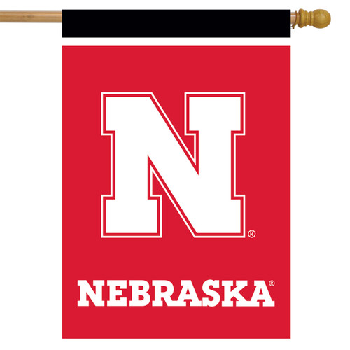 Nebraska Cornhuskers NCAA House Flag
