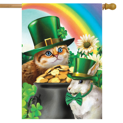 St. Pat's Cats House Flag