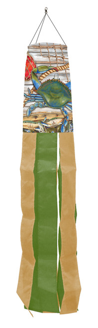 Blue Crab Bushell Windsock