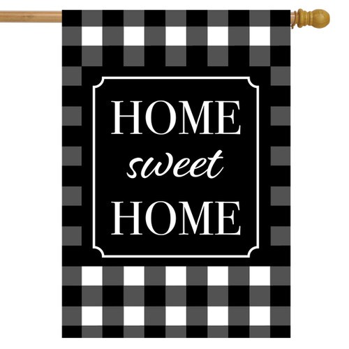 Home Sweet Home Checkered House Flag Home Sweet Home Checkered House Flag