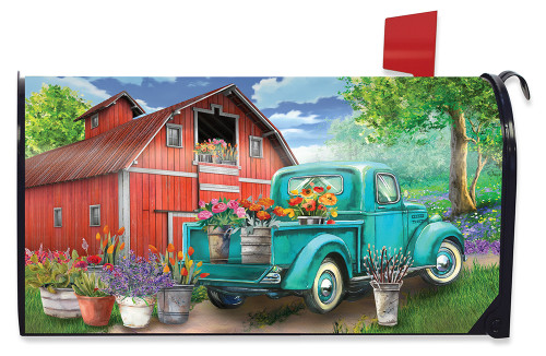 Farm In Spring Mailbox Cover