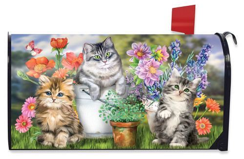 Garden Cats Mailbox Cover