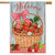 Strawberries House Flag Strawberries House Flag
