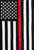 Thin Red Line Embroidered Garden Flag Thin Red Line Embroidered Garden Flag