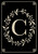 Classic Monogram Letter C Garden Flag