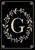 Classic Monogram Letter G Garden Flag