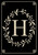 Classic Monogram Letter H Garden Flag