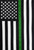 Thin Green Line Embroidered House Flag