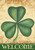 Shamrock Welcome Garden Flag