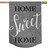 Home Sweet Home Burlap House Flag