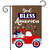 God Bless America Truck Burlap Garden Flag