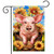 Happy Piglet Garden Flag