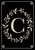 Classic Monogram Letter C Double-Sided House Flag