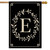 Classic Monogram Letter E Double-Sided House Flag