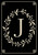 Classic Monogram Letter J Double-Sided House Flag