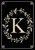 Classic Monogram Letter K Double-Sided House Flag
