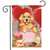 Valentine's Puppy Garden Flag