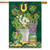 Lucky Potted Shamrocks House Flag