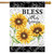 Bless This Home Sunflowers House Flag