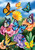 Butterflies In The Garden Spring House Flag
