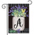 Farmhouse Monogram Letter A Garden Flag