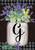 Farmhouse Monogram Letter G Garden Flag