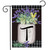 Farmhouse Monogram Letter T Garden Flag