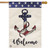 Amercian Anchor Burlap House Flag
