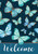 Blue Butterflies Garden Flag
