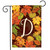 Fall Leaves Monogram Letter D Garden Flag