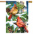 Snowy Cardinals Winter House Flag