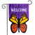 Sculpted Butterfly Applique Garden Flag