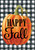 Happy Fall Pumpkin Burlap Garden Flag