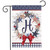 American Wreath Monogram H Garden Flag