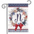 American Wreath Monogram N Garden Flag