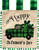 St. Patrick's Checkered Truck Burlap Garden Flag