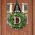 Wreath Monogram Letter D Door Hanger