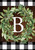 Wreath Monogram B Double-Sided House Flag