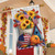 American Autumn Patriotic House Flag