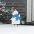 Jolly Winter Snowman Metal Yard Art