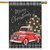 Classic Christmas Pickup Double-Sided House Flag