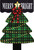 Merry and Bright Tree Burlap House Flag